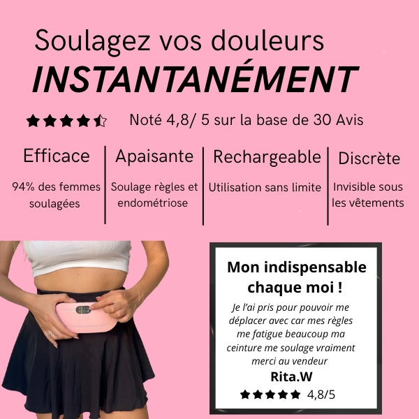 Ceinture chauffante ( Rose )